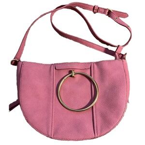 Crescent Crossbody Purse - Rose Pink Foley And Corrina